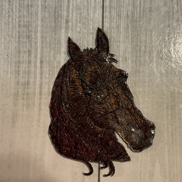 Vintage Embroidered Horse Head Patch iron on - Picture 5 of 6
